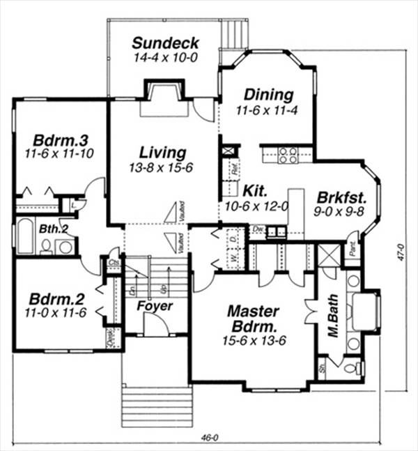 Floor Plan image of KENDRICK-B House Plan